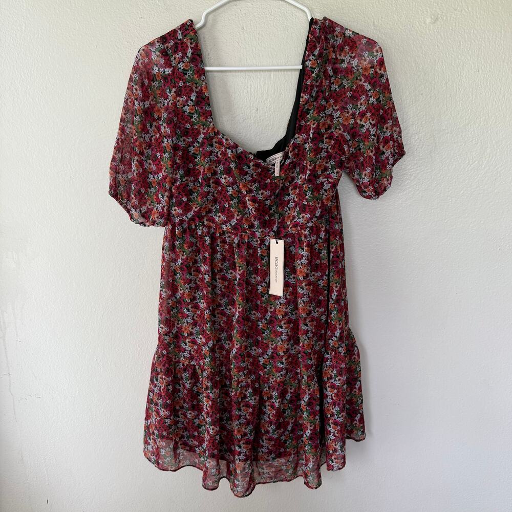 NEW! BCBGeneration floral printed mini dress Size 6 - Picture 2 of 14